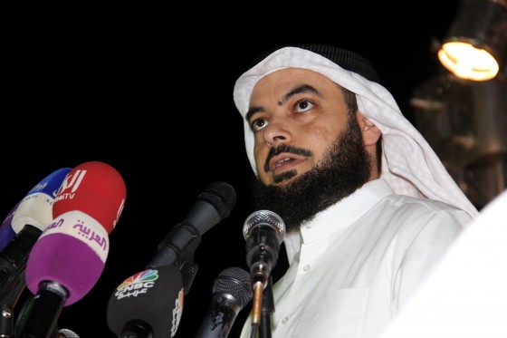 ساحة الارادة المعارضة الكويتية الكويت لا خير فينا إن لم نقلها جمعان الحربش