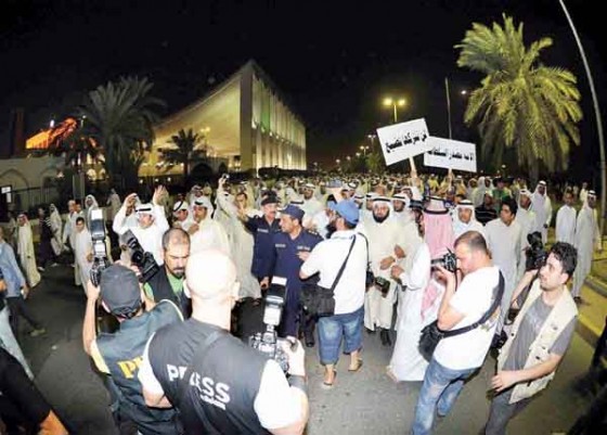 ساحة الارادة المعارضة الكويتية الكويت لا خير فينا إن لم نقلها