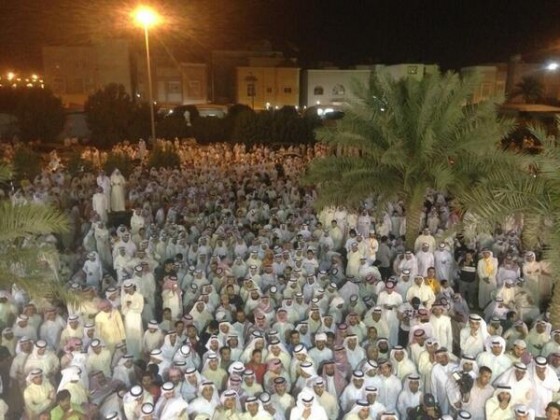 مسيرة من أمام ديوان مسلم البراك إلى السجن المركزي بيوم الحكم بسجنه