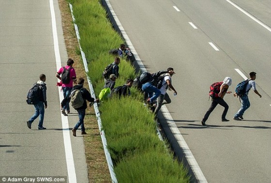 2C1B5C9200000578-3226888-Police_were_forced_to_close_a_motorway_after_groups_of_migrants_-a-14_1441796814111