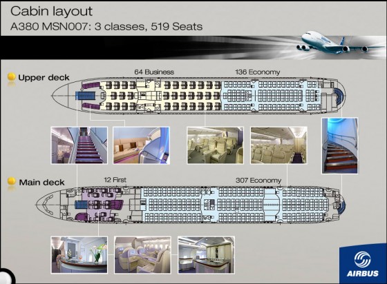 А380 схема салона